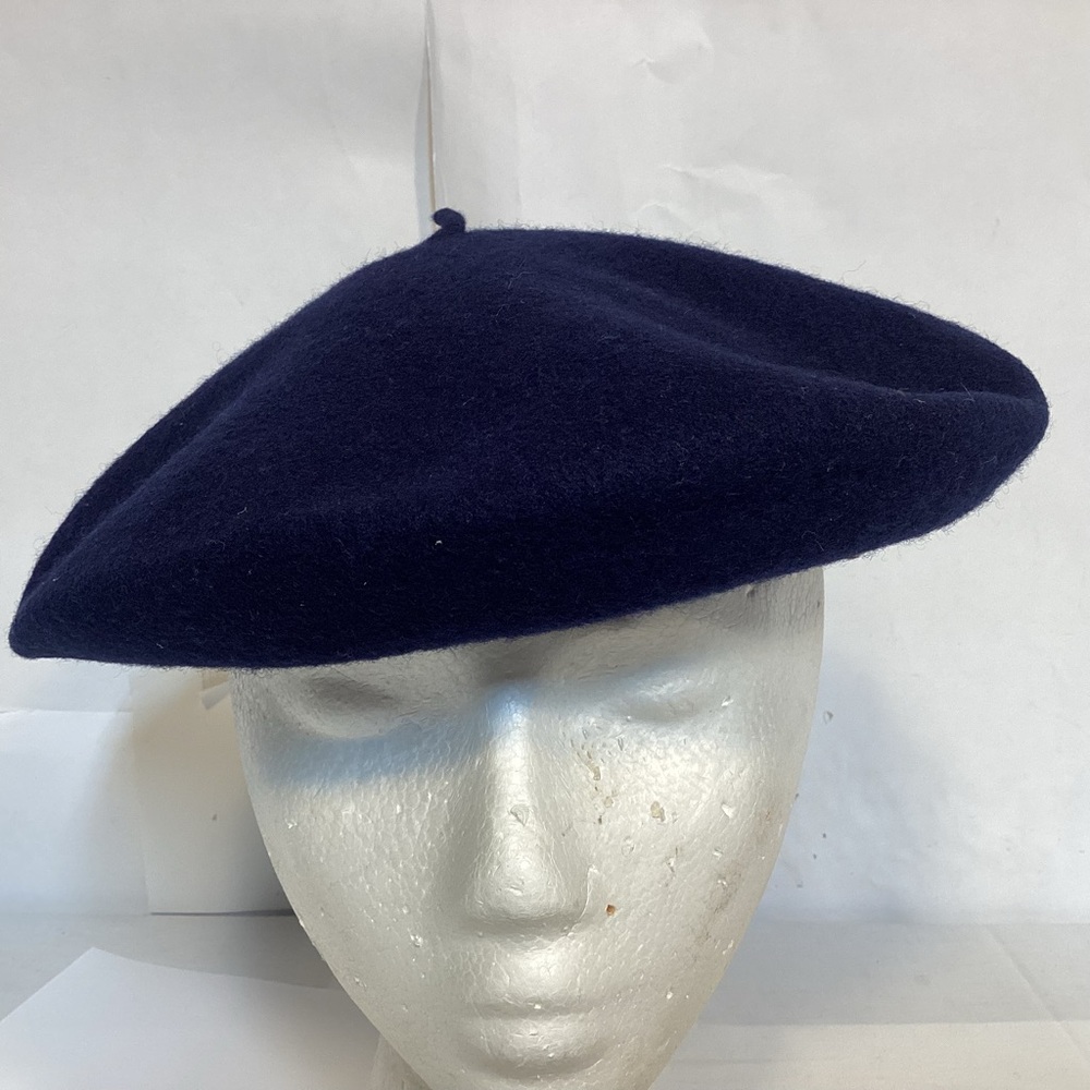 Vintage Beret Montgomeri UCA - VRSAC made in Yugoslavia Navy Blue Beret